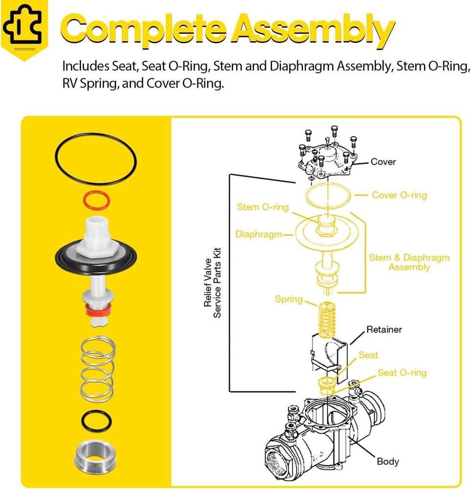 Replace for Watts LF009M3/009M3 3/4" Backflow Preventer Reduced Pressure Zone