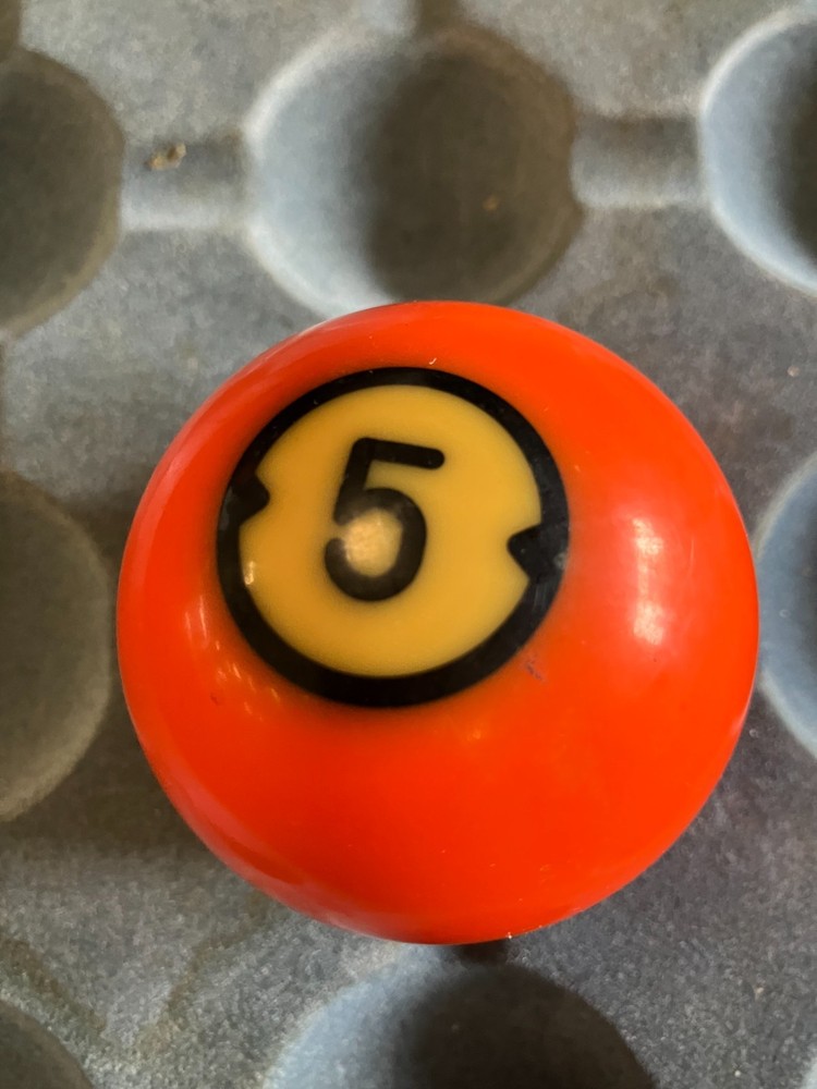 Brunswick Centennial Pool Billiard Pocket Ball Replacement #5 Orange