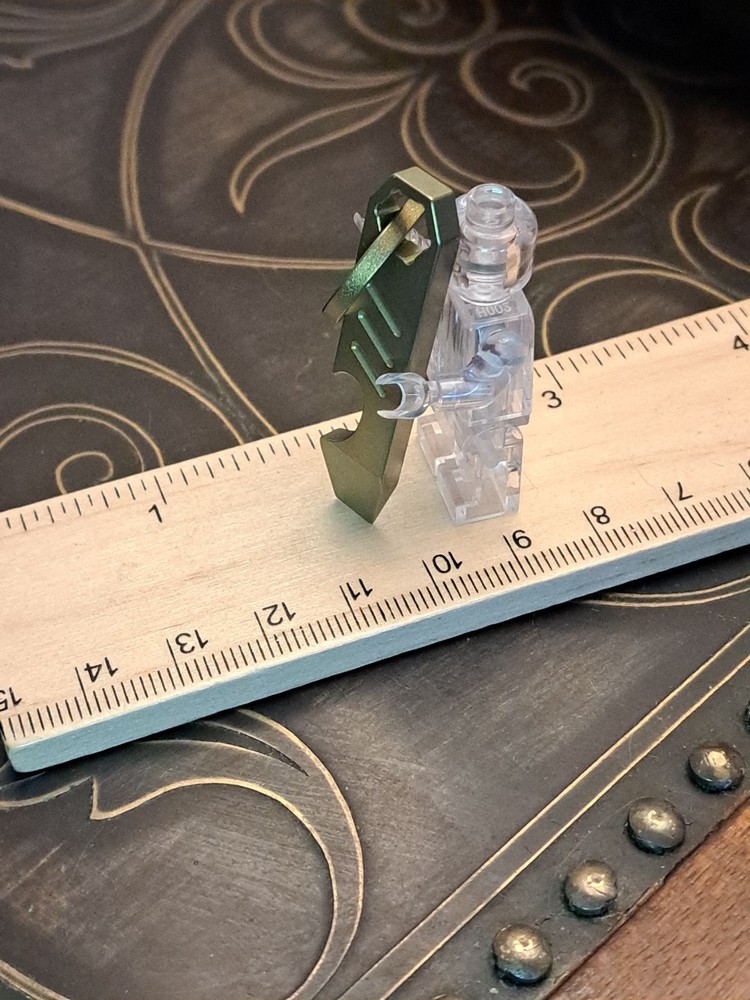 Mini EDC Anodized Gold Titanium Keychain Bottle Opener