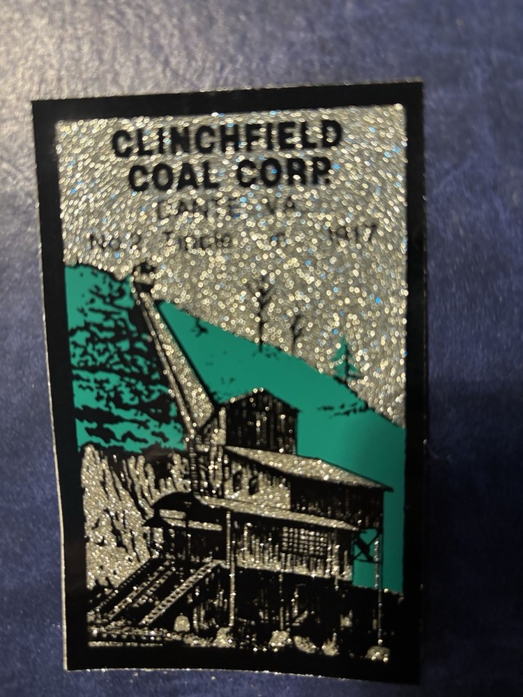 coal mining stickers nice older  Clinchfield Coal