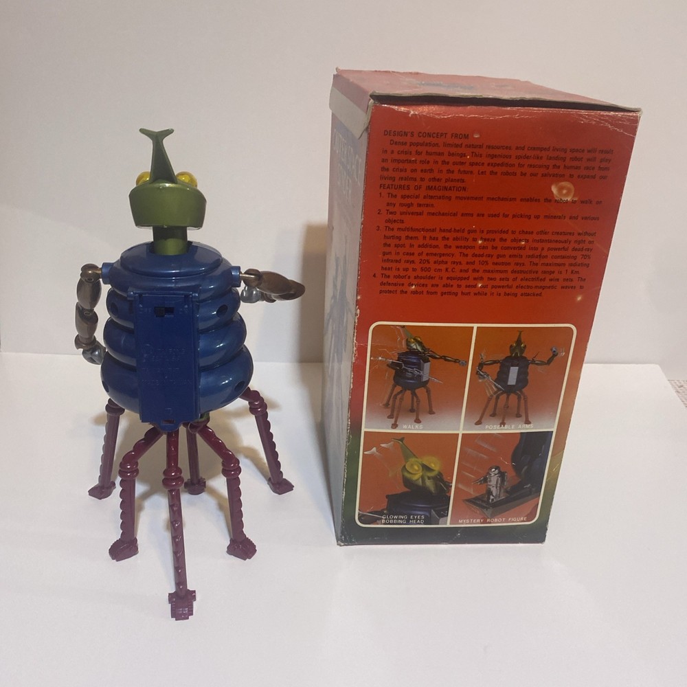 OUTER SPACE SPIDER Electronic Walking Robot PARTIAL WORK 1984 As Seen In Big