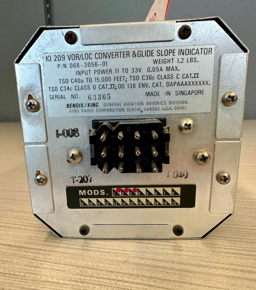 Bendix King KI209 VOR/LOC/GS Indicator