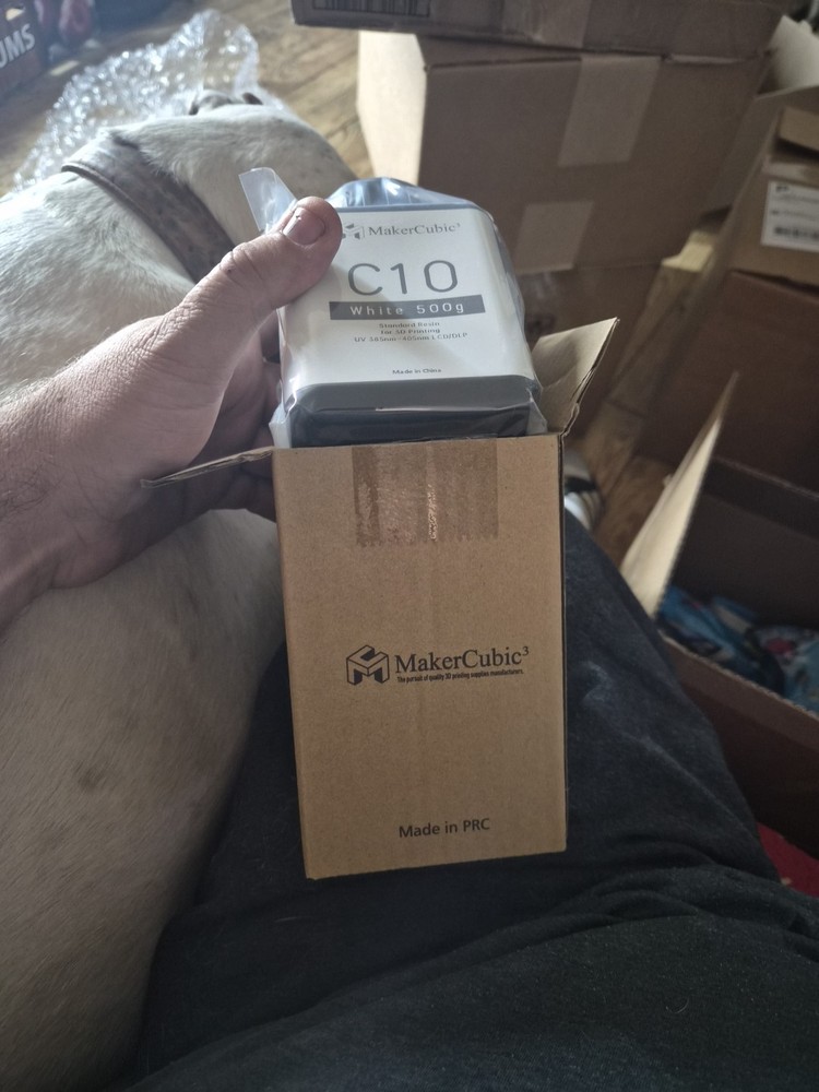 Makercubic 3d Printer Resin. C10 White 500g
