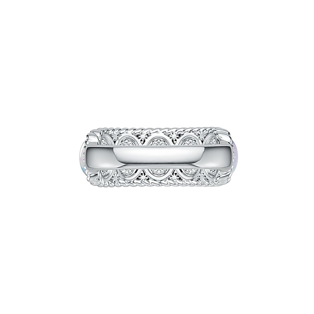Sterling Silver Semi Mount Ring Setting Oval OV 7X5mm Cabochon