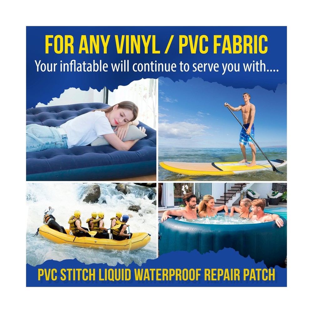 PVC Stitch Paddle Board Patch, Inflatable Paddleboard Patch, ISUP P... Fast Ship