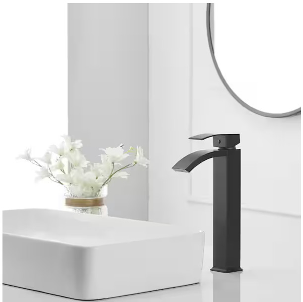 Single Hole One Handle High Arc Bath Faucet With Pop Up Drain Without Overflow