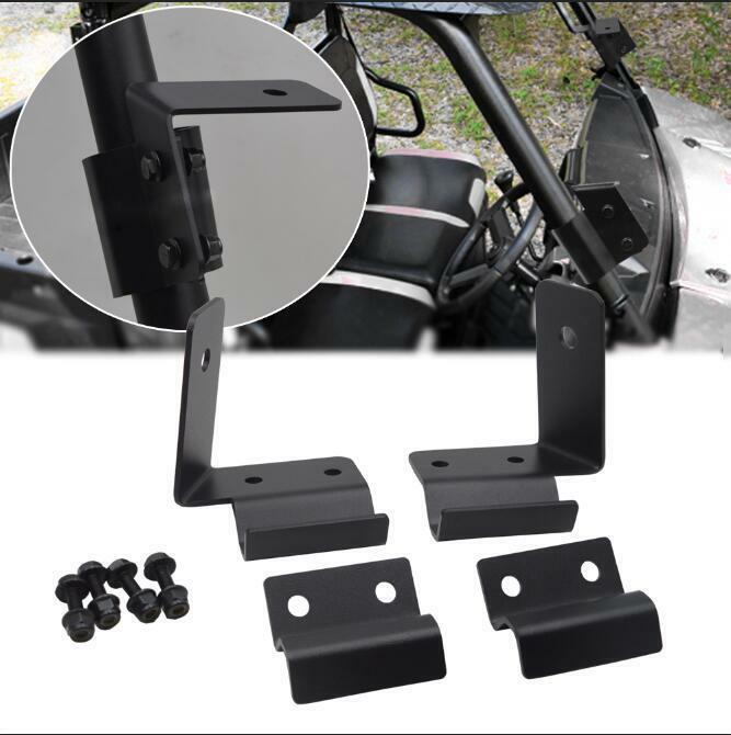 Fit Can-Am Defender HD 5/8/10 Pro-Fit Cage Light Pods A-Pillar Mount Brackets
