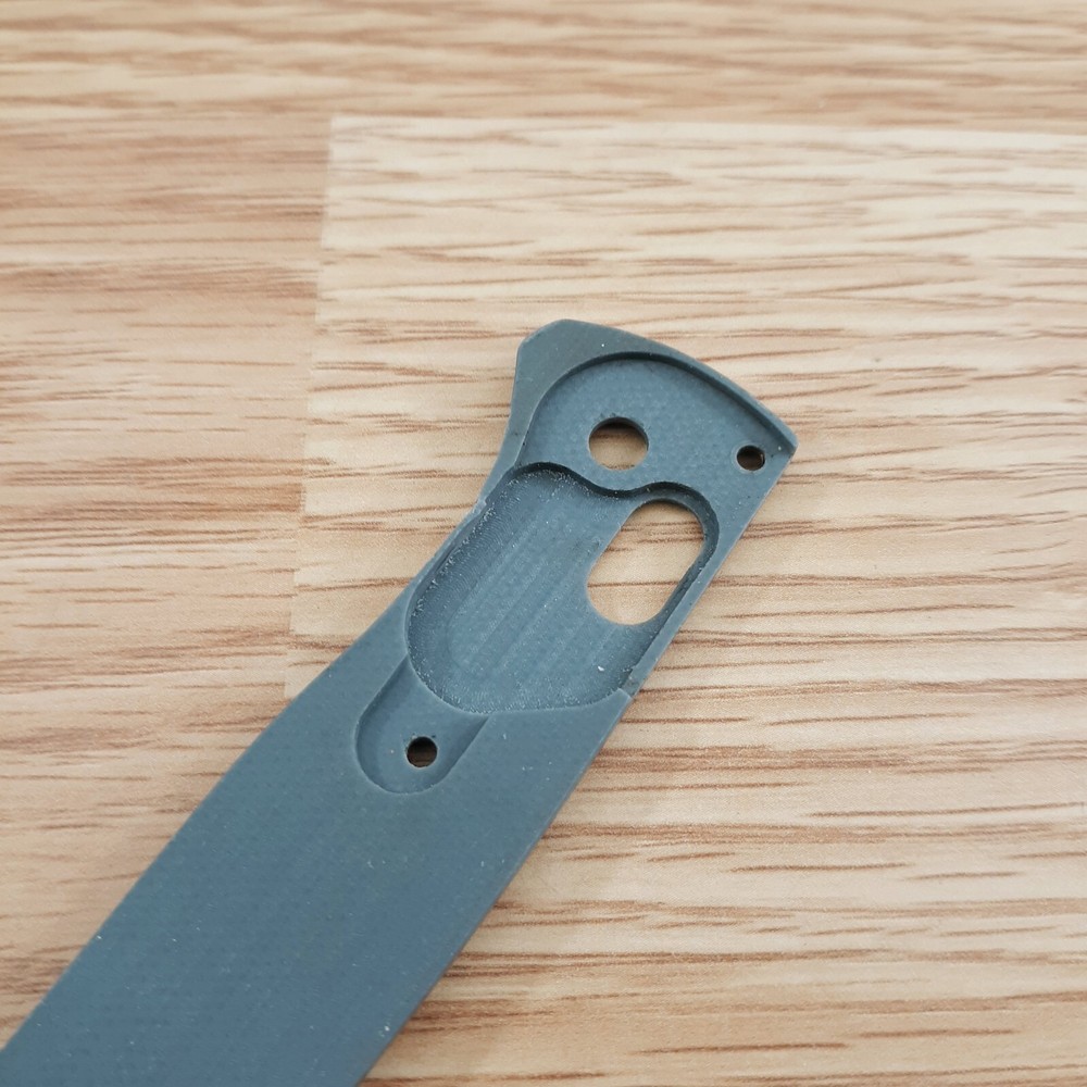 Flytanium Handles Fits Benchmade Mini Bugout. Blue-Gray Medium G10 Construction