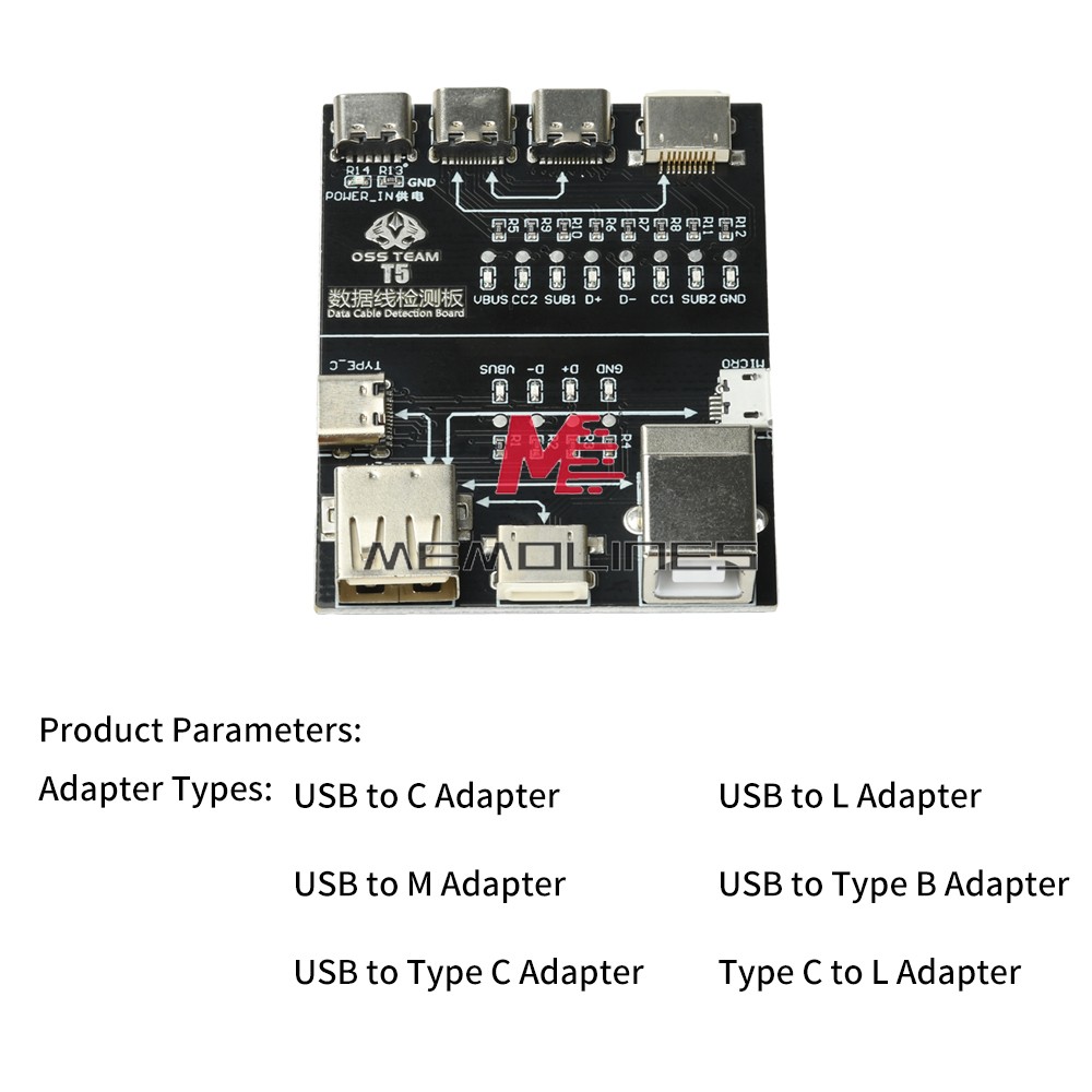 T5 Multifunctional Interface Cable Detection Module Data Cable abnormal testing