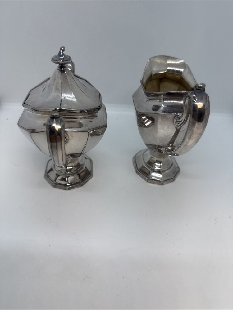 Reed and Barton SilverPlate Creamer and Sugar Bowl #75