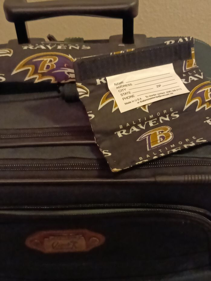 BALTIMORE RAVENS LUGGAGE ID HANDLE WRAP  NFC