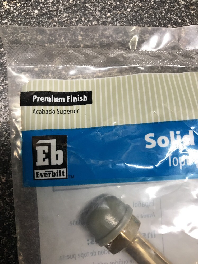 Everbilt Doorstop Solid Brass. 3” Long.