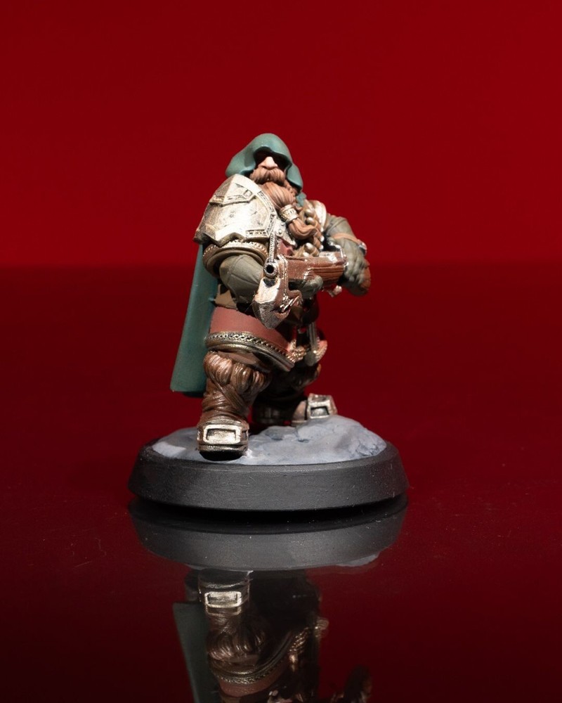 DnD Dwarven Ranger Mini 32mm Scale (unpainted)