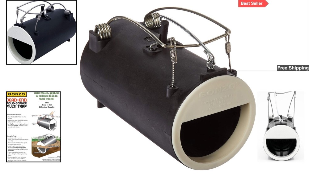 Reliable 5001 Dead-End Gopher Killer Trap - User-Friendly, Durable Design