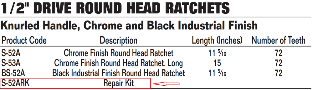 Williams S-52ARK Repair Kit