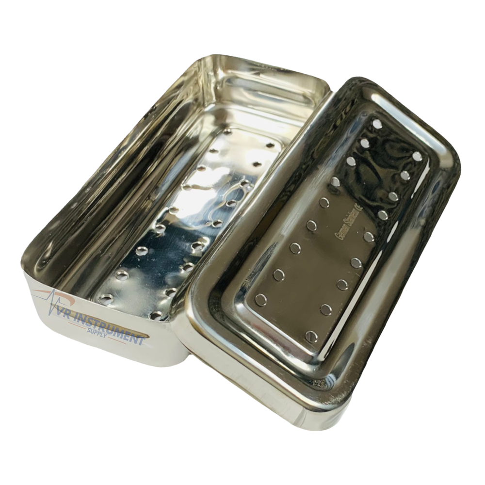Instruments Box Perforated German Stainless CE 7X3X1.5 inch Surgical Instruments