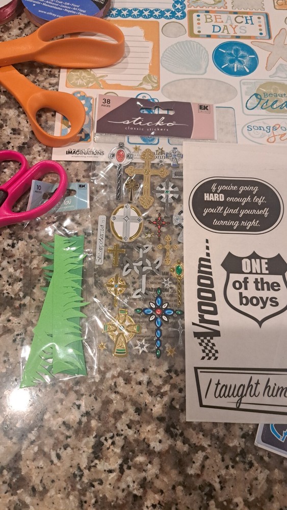 scrapbooking supplies lot