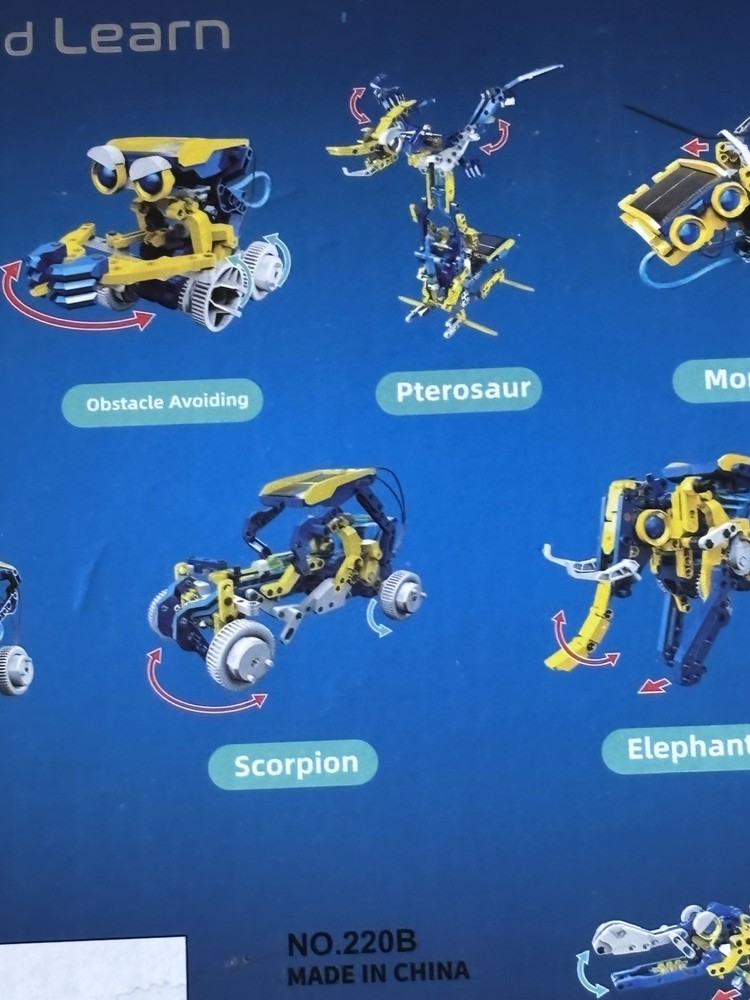 Solar Robot Creation Kit Build 11 Different Robots STEM Educational Toy