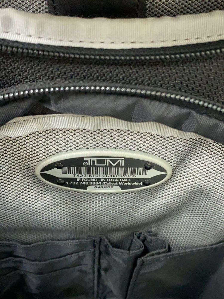 TUMI Backpack Black Large Size Used