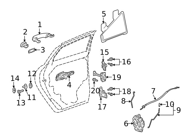 Genuine GM Lock Actuator 13579541
