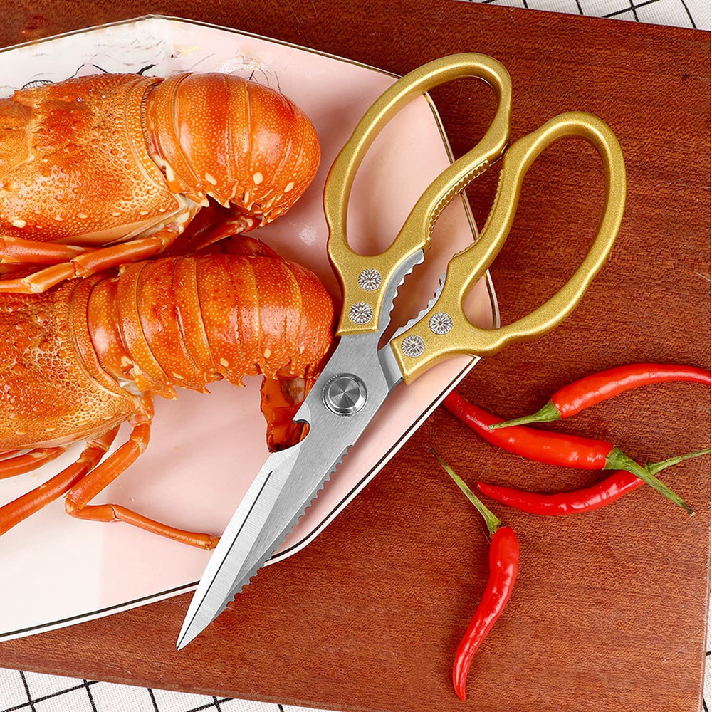 Awinjoy Kitchen Scissors, Heavy Duty Sharp Shears Dishwasher Safe, Kitchen Acces