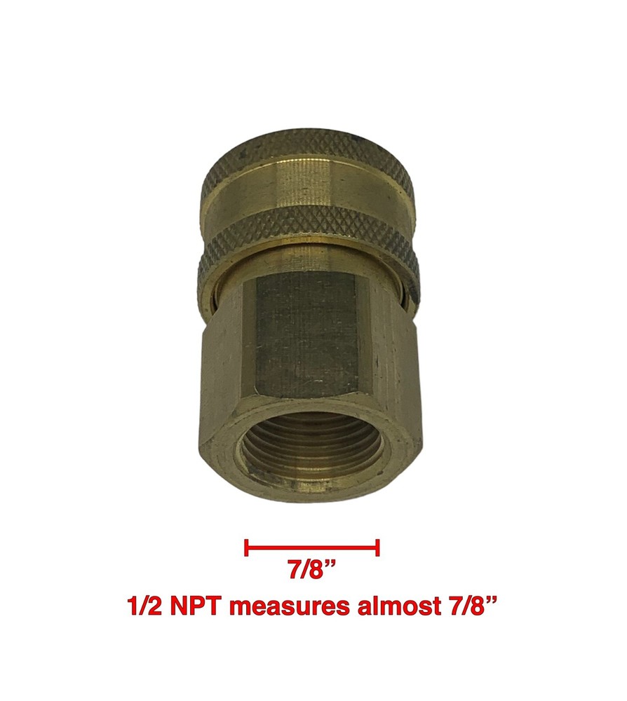 Pressure Washer 1/2 NPT (Thread Diameter Measures .840") Quick Connect Socket
