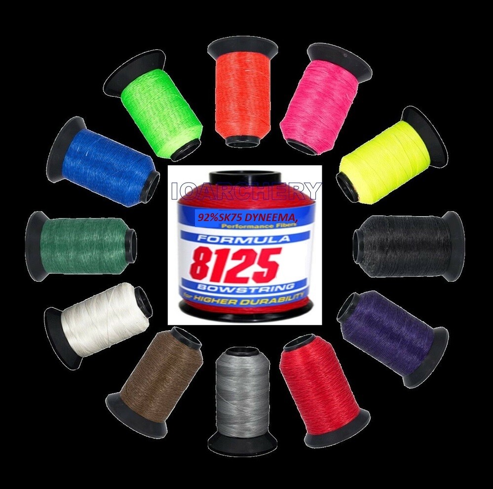 8125 BCY BOW STRING MATERIAL 1/8 LB SOLID COLORS