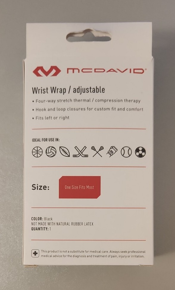 Mc David Wrist Wrap Adjustable
