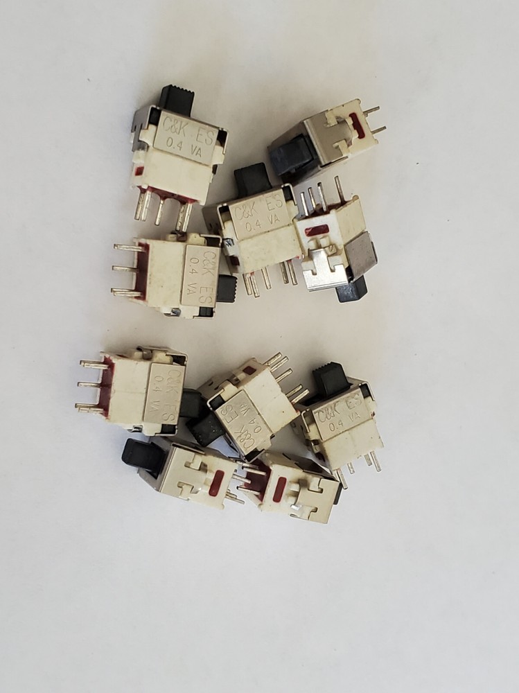 10pcs C&K ES01MCBE SLIDE SWITCH