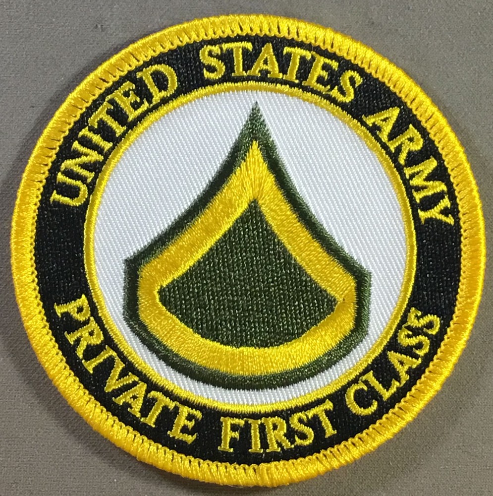 Army Private First Class Rank patch