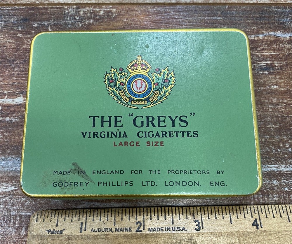 Boîte à Cigarettes THE GREYS Silk Cut Cigarettes Godfrey PHILLIPS Empty Tin