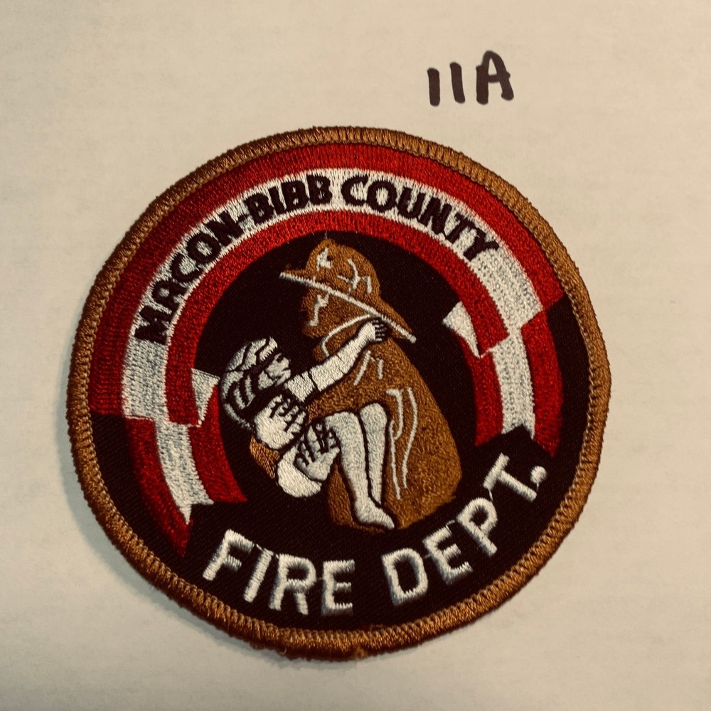 Macon-Bibb County Fire Dept. Embroidered Patch Firefighter Rescue Theme