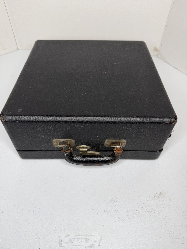 1938 Smith Corona Standard Floating Shift Typewriter ~ Glossy Black ~ with Case