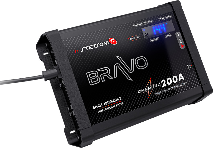 Stetsom BRAVO Charger 200A automatic BI-VOLT & smart charging system
