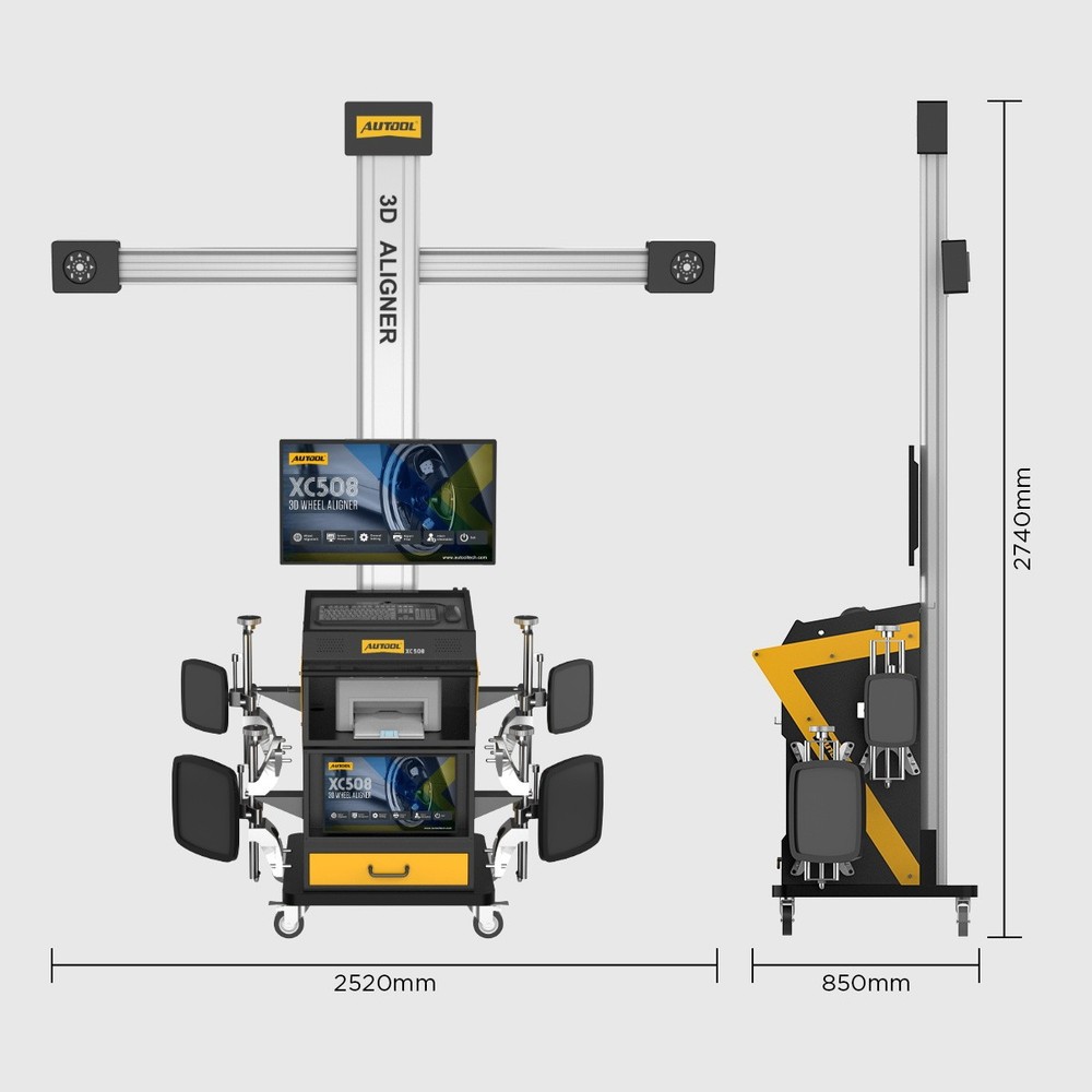 AUTOOL XC508 3D Wheel Alignment Machine Fully Automatic Tire Aligner System 110V