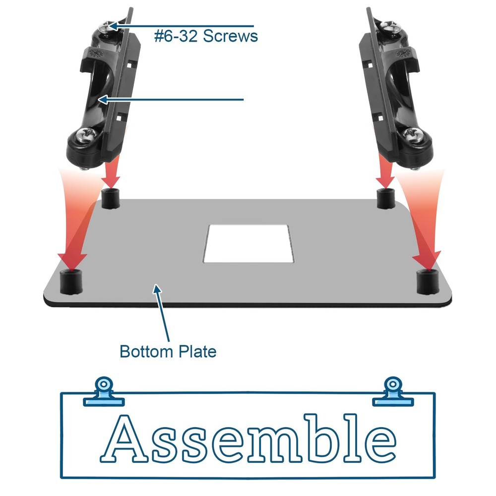 CPU Fan Bracket for AM4 Backplate, 2 Pairs Set with Screwdriver...