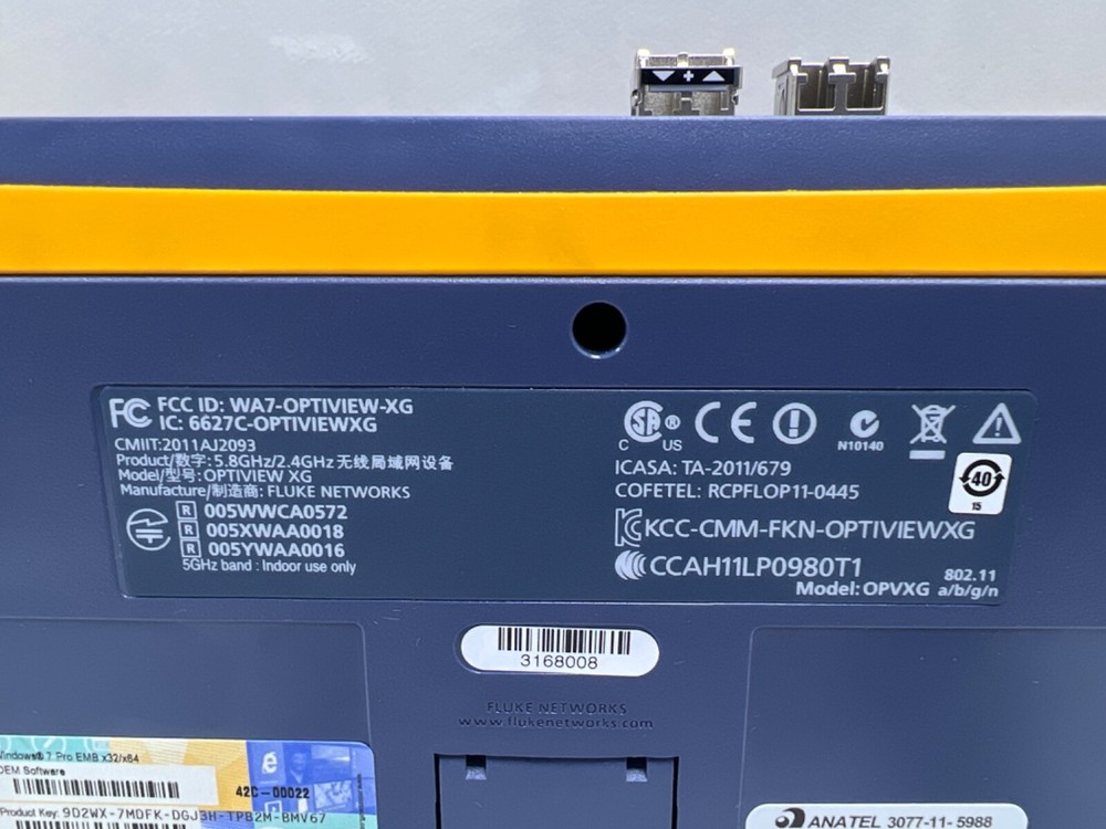 FLUKE Networks OpiView XG Network Analysis Tablet, OPTIVIEW XG , OPVXG-EXPTPLUS