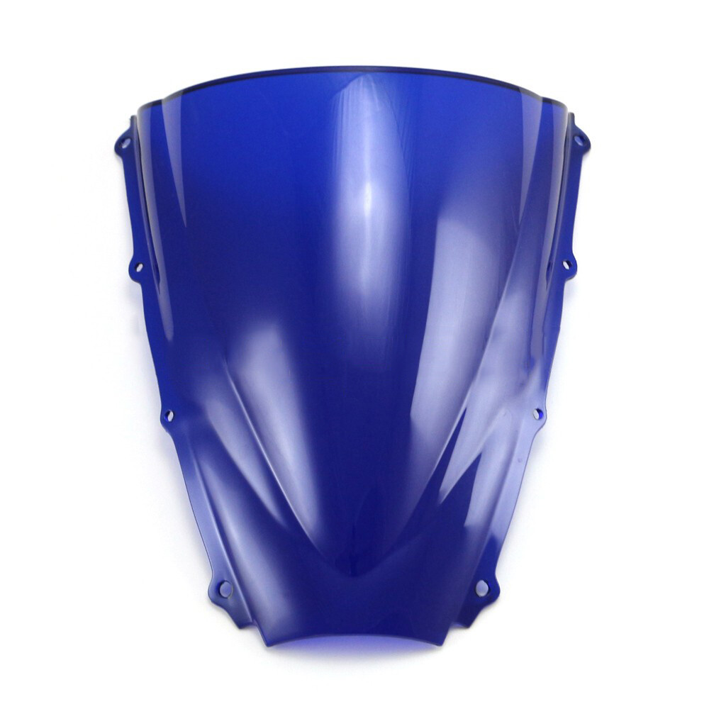 ABS Blue Double Bubble Windscreen Windshield for 2006-2008 Triumph Daytona 675