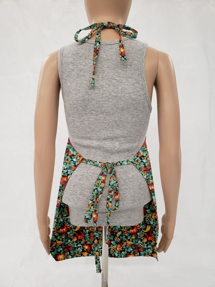 Pumpkins & Gourds Bib Apron (2 Patterns Available)