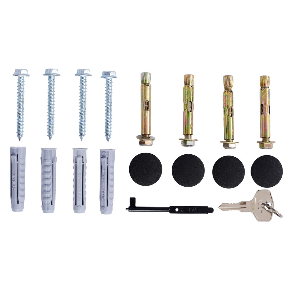 Package Delivery Box Galvanized Steel Parcel Mailbox with/Code Lock & Mounting