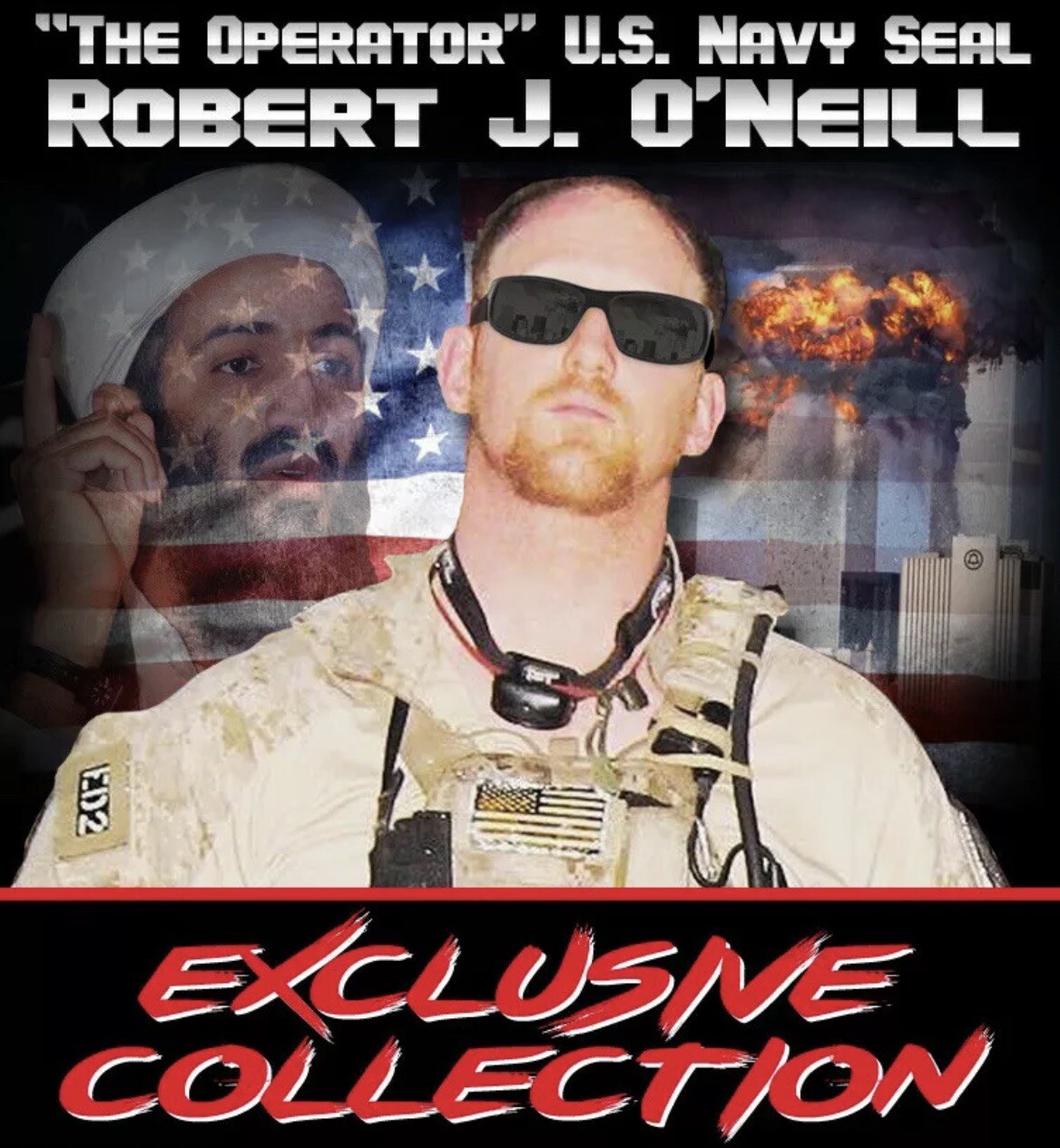 Robert O'Neill Signed Limited Edition /99 Worn Navy SEAL Relic Card PSA 10