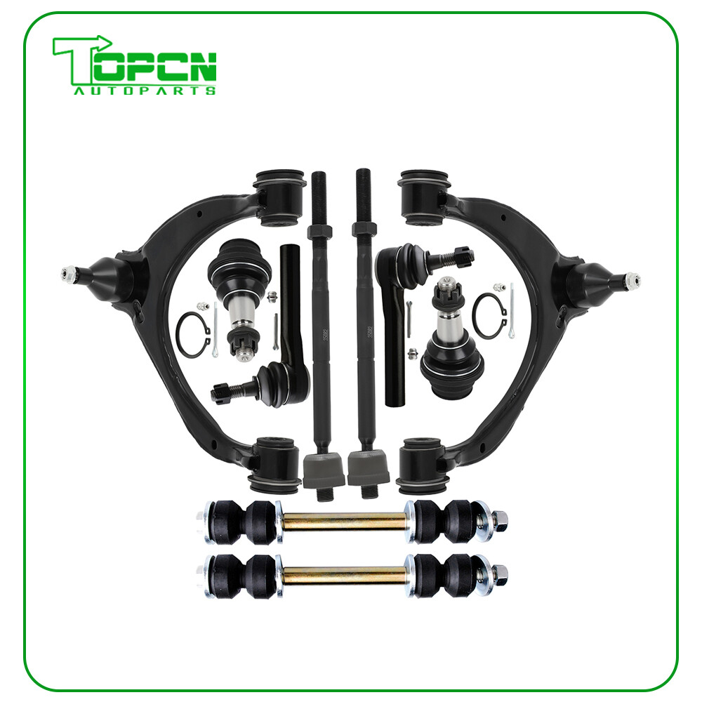 10 Front Upper Control Arm Tie Rod End For 2014-2018 Chevy Silverado Sierra 1500