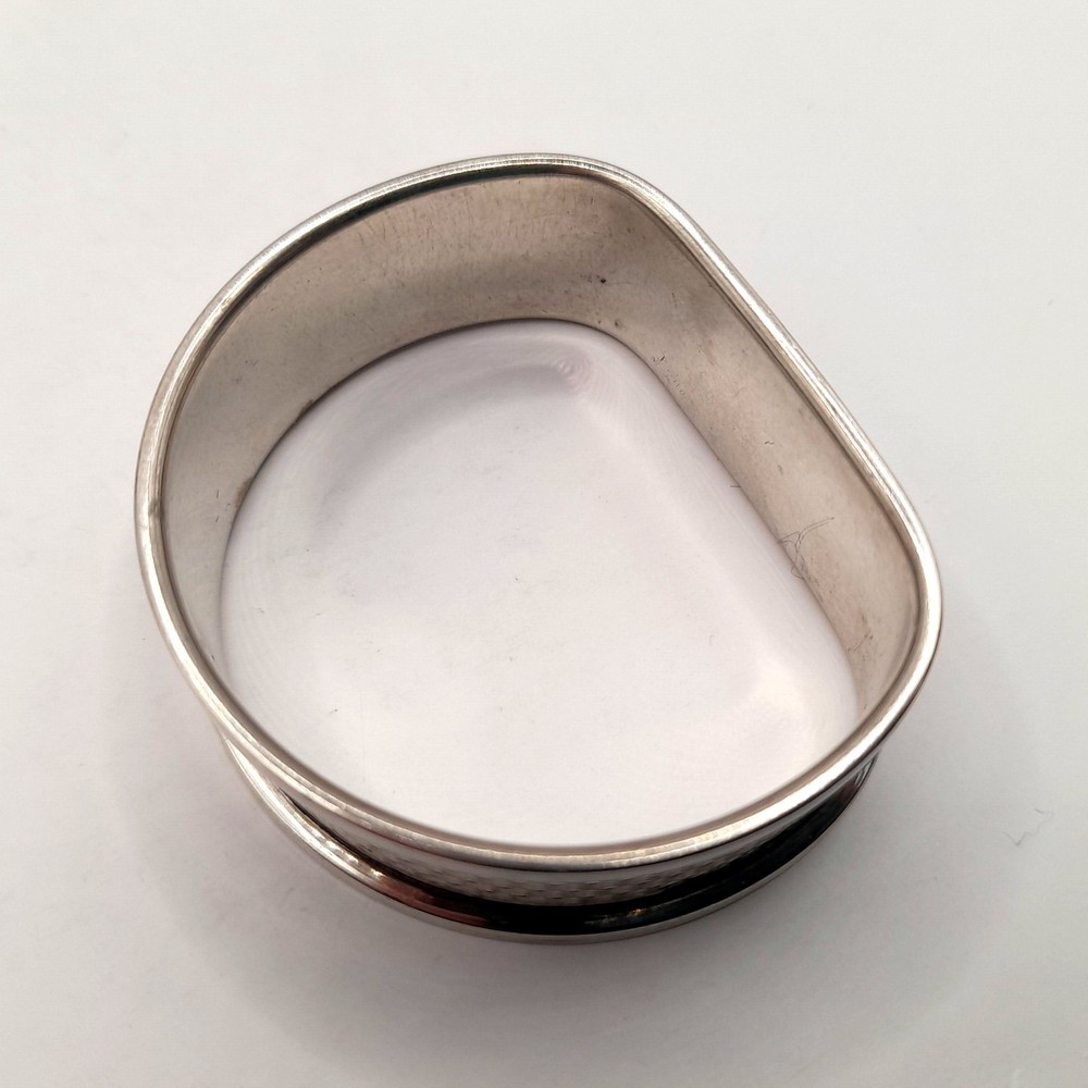 Silver Antique Napkin Ring solid silver British Hallmarked Birmingham 19th c