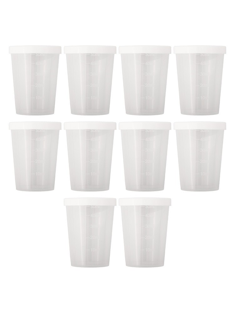 Measuring Cups Cup Transparent With White Lids Cap Container DIY Tools