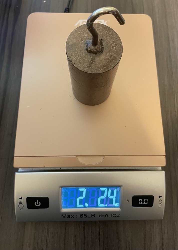 Vintage Cylinder Hook Weight