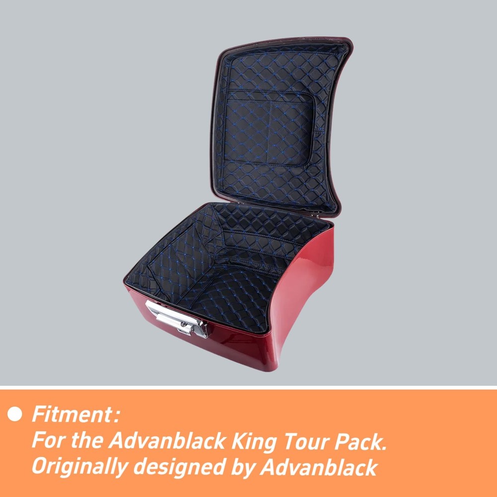 Tour Trunk Pack Liners Blue Thread Stitching for Chopped Size Tour Trunk Pack