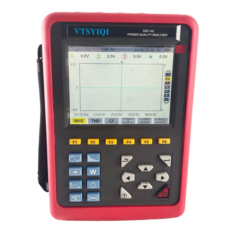 Power Quality Data Logger Three-Phase Power Quality Analyzer Range 10A ~ 6000A