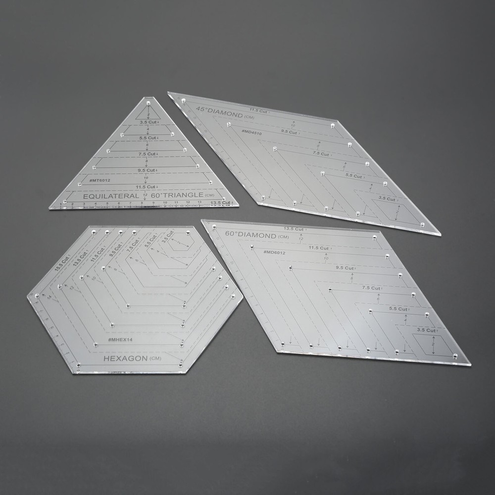 Sewing Patchwork Quilting Ruler Transparent Handmade Tailor Ruler for Home Tool