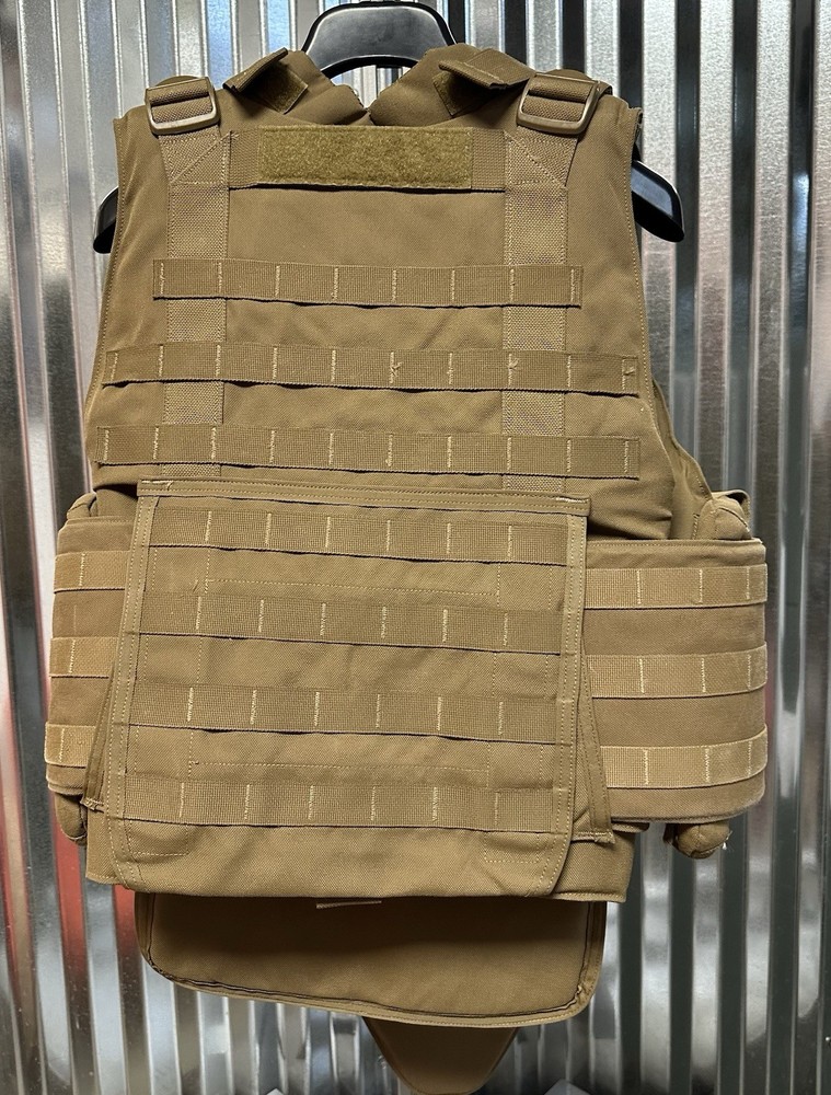 USMC MTV Modular Tactical Vest w/ Soft Inserts Medium Coyote Complete Set