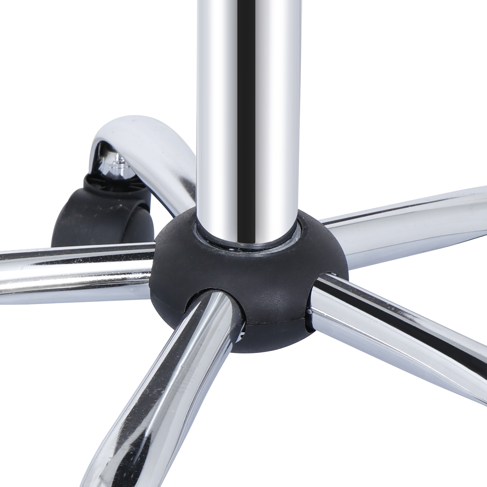 Hydraulic Rolling Stool Swivel Salon Chair Office Tattoo Adjustable Height Black